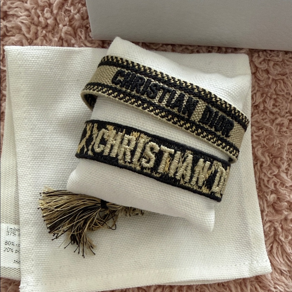Dior Navy and Cream Bracelet